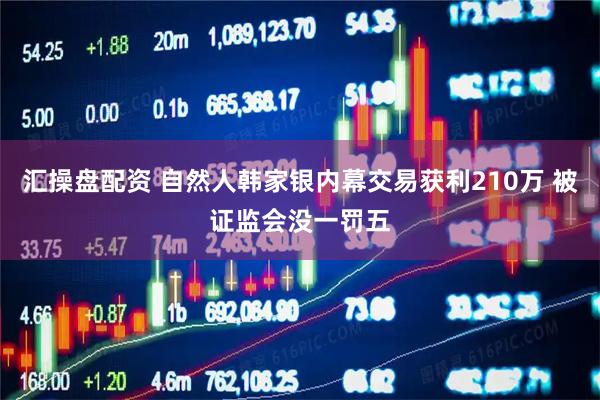 汇操盘配资 自然人韩家银内幕交易获利210万 被证监会没一罚五
