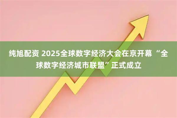 纯旭配资 2025全球数字经济大会在京开幕 “全球数字经济城市联盟”正式成立
